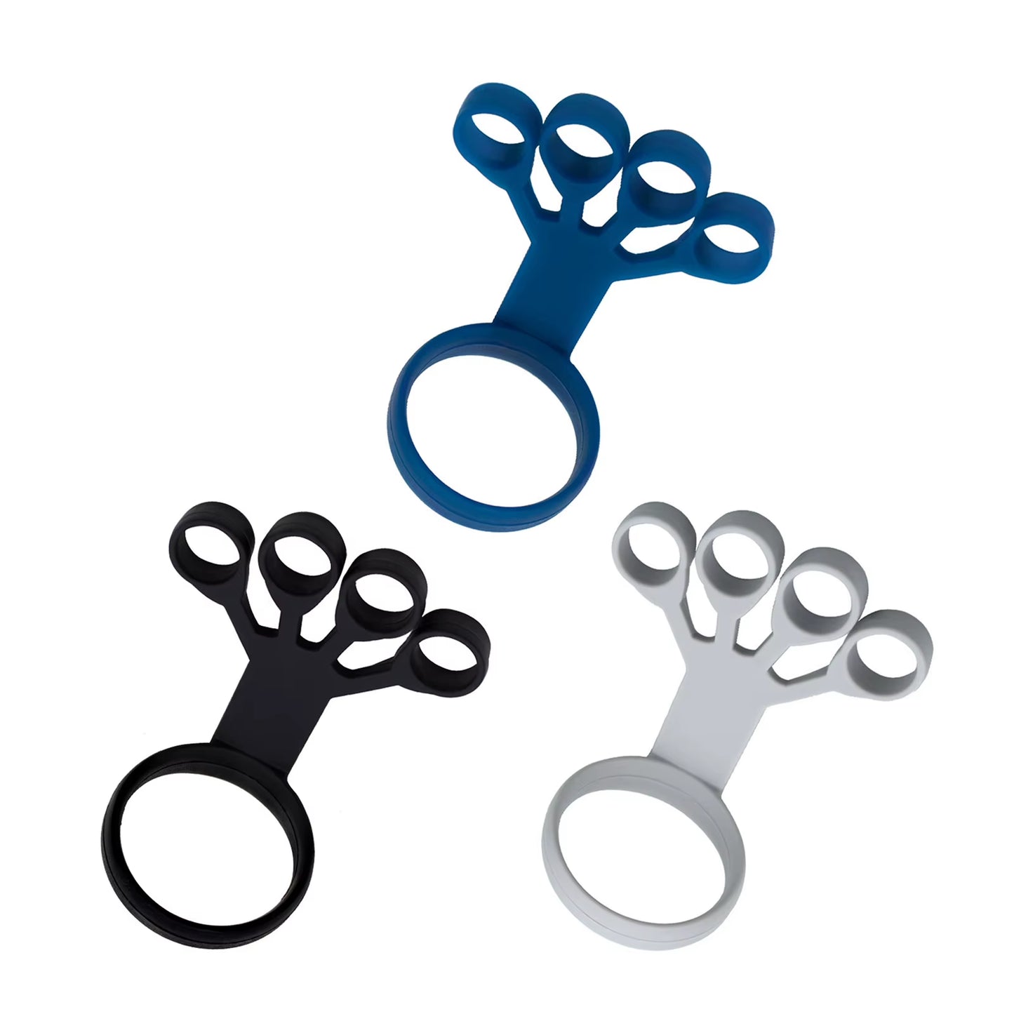 Hand Gripper Silicone Finger Gripper Strength Trainer 6.6LB/8.8LB/11LB Finger Expander Exercise Hand Stretcher for Rehabilition